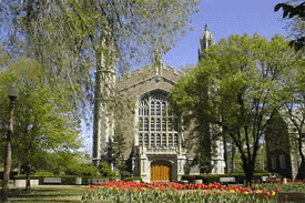Graham Chapel During the Spring